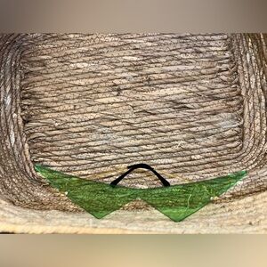 Green Abstract Avant Garde No Frame Retro Sunglasses
